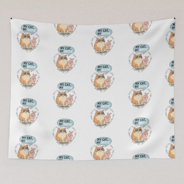 Item preview, **My Cat ❤ My Bestie crossing fingers Design designed and sold by WorthyByDwethi.