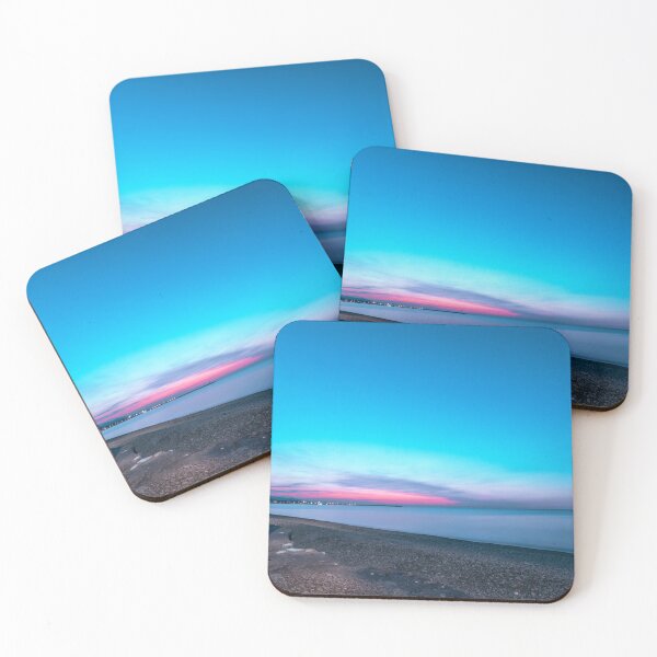 Item preview, Electric Coast: Cyan and Magenta Twilight Long Exposure designed and sold by MDB_Shop.
