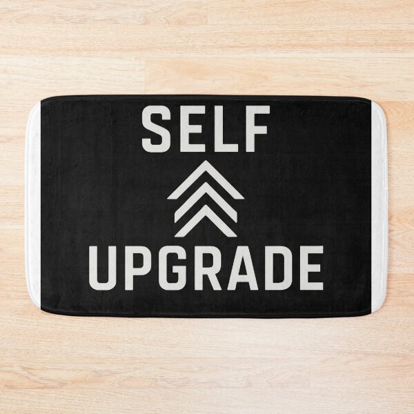 Item preview, Self Upgrade Motivational Minimalist Design designed and sold by Rebel Knit.