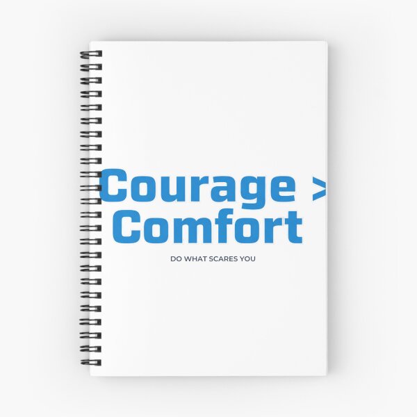 Item preview, Courage > Comfort – Motivational Quote Design designed and sold by Proportional19.