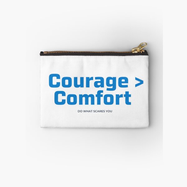 Item preview, Courage > Comfort – Motivational Quote Design designed and sold by Proportional19.