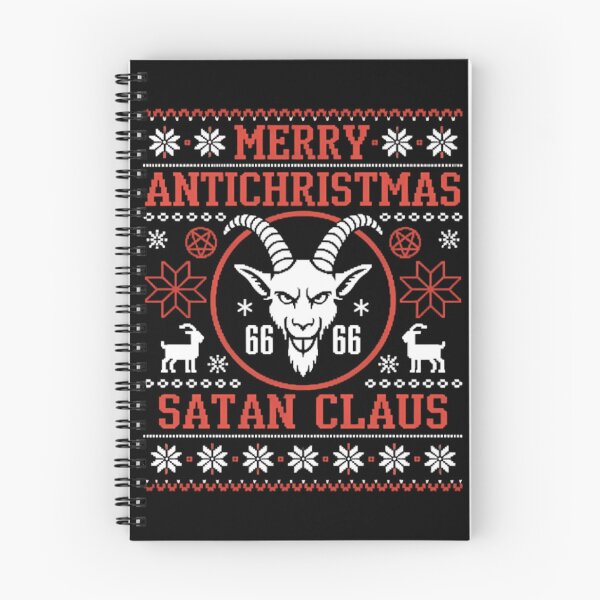 Item preview, Merry Antichristmas Satan Claus Pentagram Upside Down Cross designed and sold by TyraYoung.
