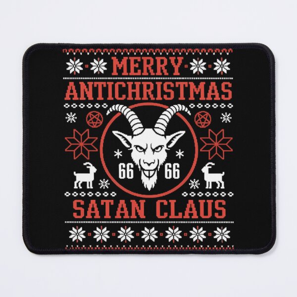 Item preview, Merry Antichristmas Satan Claus Pentagram Upside Down Cross designed and sold by TyraYoung.