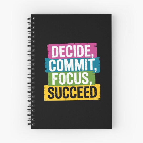 Item preview, Decide Commit Focus Succeed designed and sold by Kubala Designs.