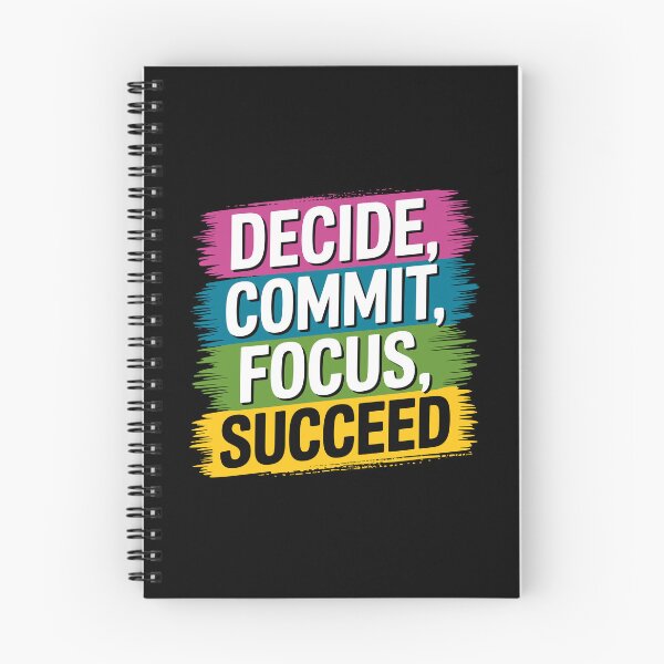Item preview, Decide Commit Focus Succeed designed and sold by Kubala Designs.