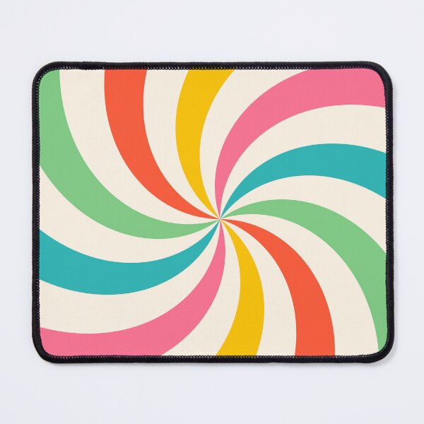 Item preview, Retro seventies spiral swirl with cheerful colors designed and sold by adriiicase.