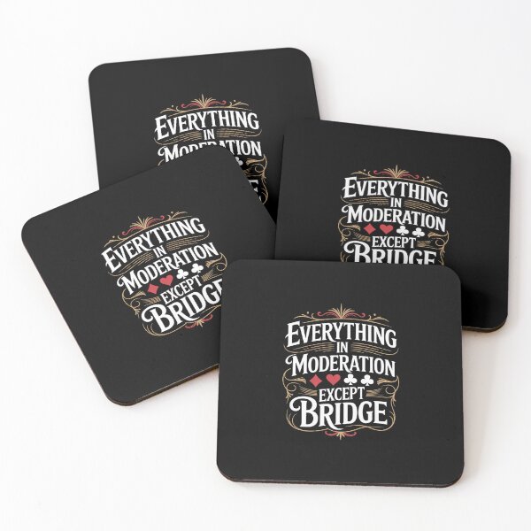 Item preview, Everything In Moderation - Bridge Player Card Game Cardplay  designed and sold by EllinoKlemo.