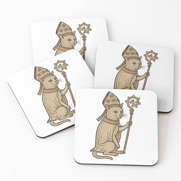 Item preview, Pope cat medieval cat designed and sold by my-wishlist.
