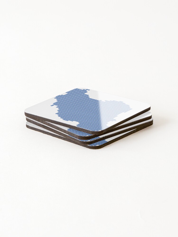 Thumbnail 4 of 5, Coasters (Set of 4), Blue Rhinestone Iran designed and sold by TheIconSmith.