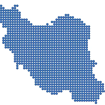 Artwork thumbnail, Blue Rhinestone Iran by TheIconSmith