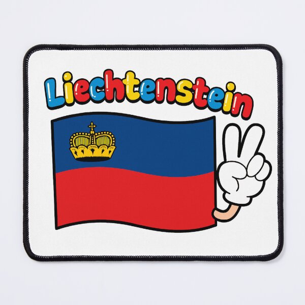 Item preview, Liechtenstein Flag designed and sold by PickledjoArt.