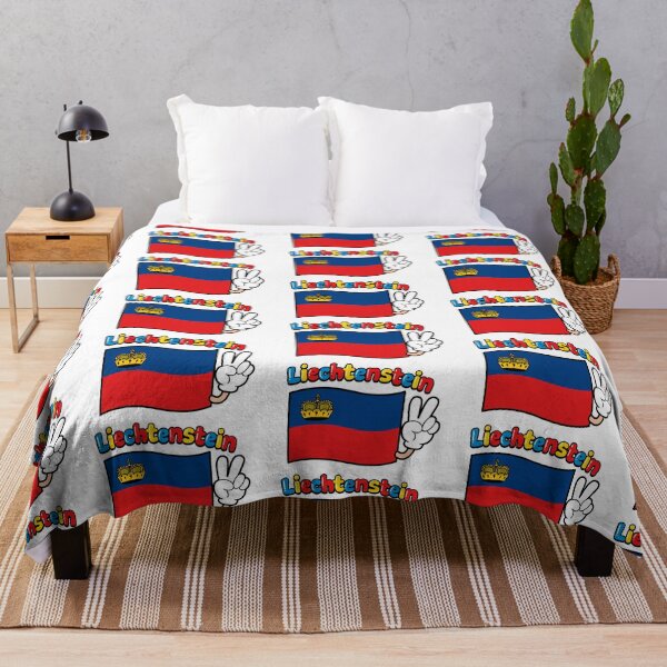 Item preview, Liechtenstein Flag designed and sold by PickledjoArt.