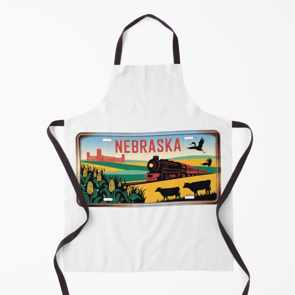 Item preview, Nebraska Colorful Vintage License Plate Art designed and sold by The Souvenir Dept..