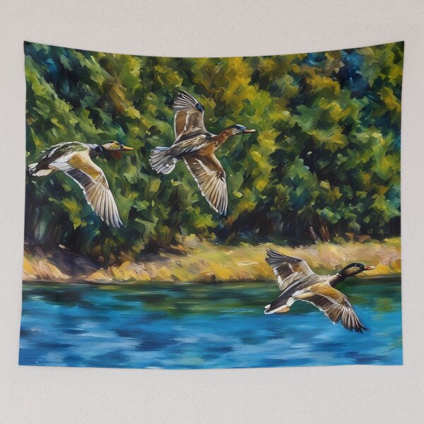 Item preview, Ducks in Flight designed and sold by tomorrowsart.