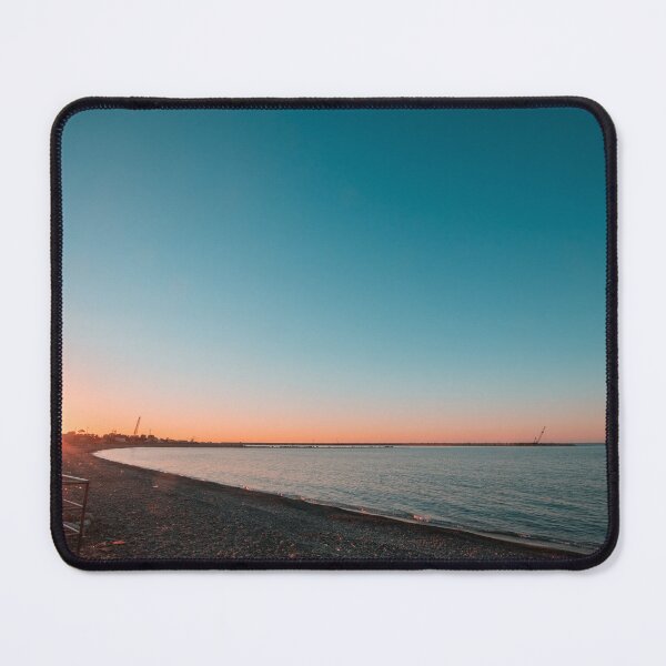 Item preview, Sunrise Radiance: Starburst Over the Curved Pebble Beach designed and sold by MDB_Shop.