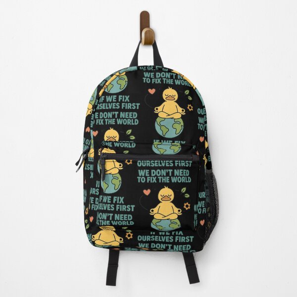 Item preview, We Don’t Need to Fix the World If We Fix Ourselves First Mindful Duck Design designed and sold by TeeTimeTreasure.