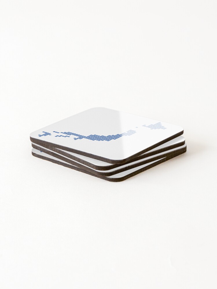 Thumbnail 4 of 5, Coasters (Set of 4), Blue Rhinestone Japan designed and sold by TheIconSmith.