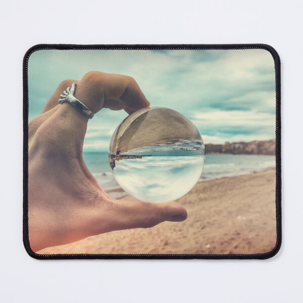 Item preview, Beach Town Mirage: Sunny Coast Captured in Glass Sphere designed and sold by MDB_Shop.