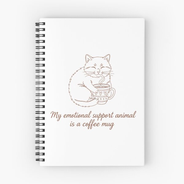 Item preview, Emotional  Support Coffee  Mug  Cottagecore Cat design designed and sold by MofazStyle.
