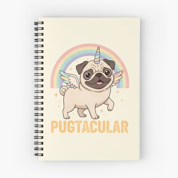 Item preview, Pugtacular Cute Pug Unicorn with Rainbow – Funny Dog Lover Kawaii Design designed and sold by Imaginationbeyond.