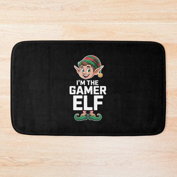 Aperçu de l'œuvre Pyjamas de Noël assortis pour toute la famille, sur le thème des elfes gamers créée et vendue par EllinoKlemo.