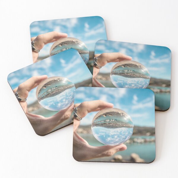 Item preview, Vibrant Microcosm: Coastal Town in a Crystal Sphere designed and sold by MDB_Shop.
