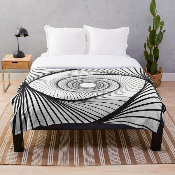 Item preview, Optical Spiral Lines – Black and White Minimal Geometric Pattern designed and sold by NoctaHike.