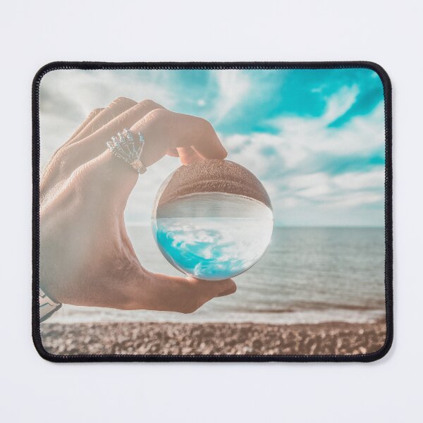 Item preview, Ethereal Beach Vision: Turquoise Sky in the Glass Sphere designed and sold by MDB_Shop.