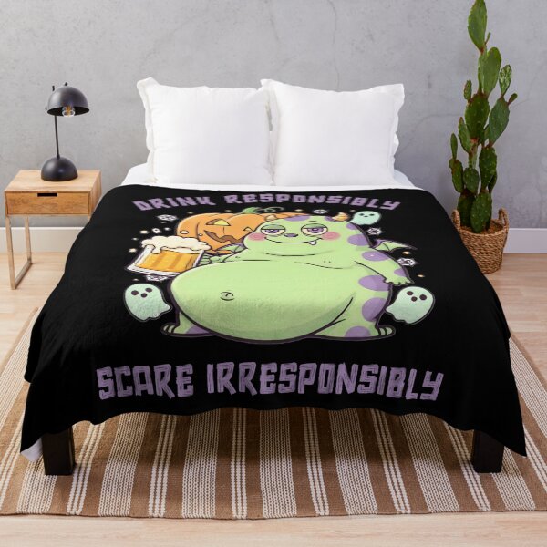 Item preview, Drink Responsibly Scare Irresponsibly – Funny Halloween Monster designed and sold by SidTastic .