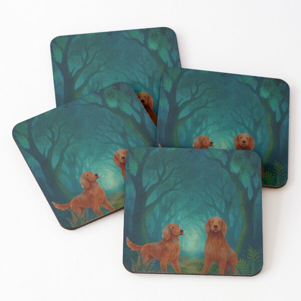 Item preview, Edward and George in the bluebell forest- art poster  designed and sold by Taika Tori Art .