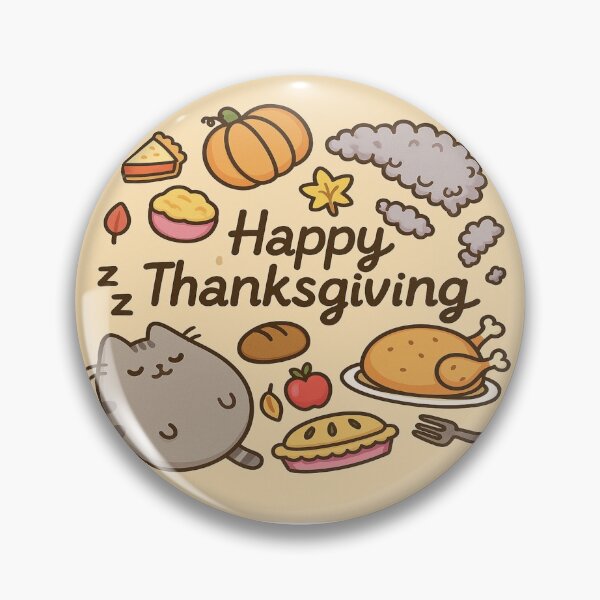 Item preview, Drowsy Cat with Thanksgiving Day designed and sold by Cat-loveparttime.