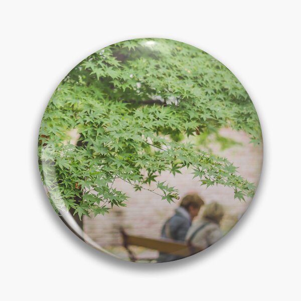 Item preview, Shaded Solace: Green Japanese Maple and Bench Conversation designed and sold by MDB_Shop.