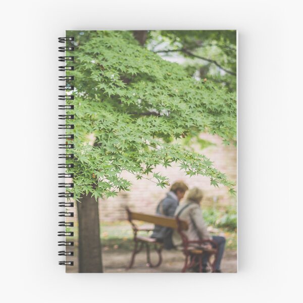 Item preview, Shaded Solace: Green Japanese Maple and Bench Conversation designed and sold by MDB_Shop.