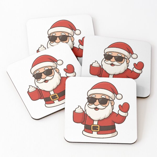 Item preview, Santa holding a latte Christmas coffee  designed and sold by JamesDunican.