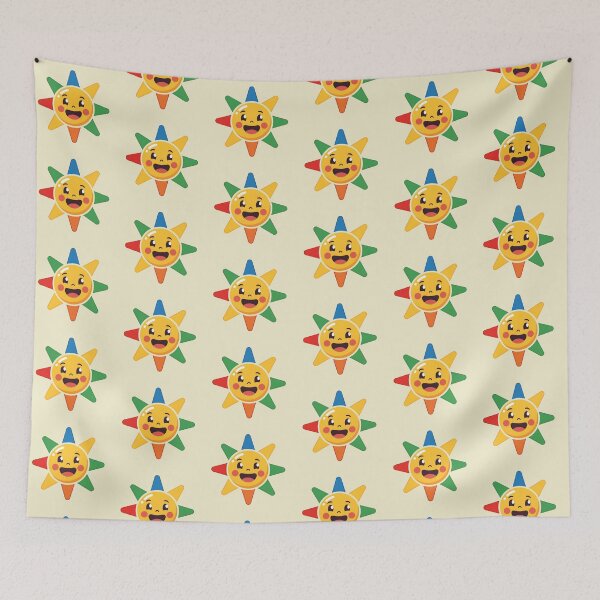 Item preview, Cute Happy Sun Cartoon – Colorful Smiling Sunshine designed and sold by Imaginationbeyond.