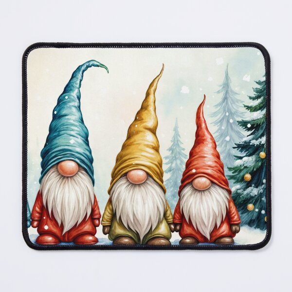 Item preview, Cute gnomes - Merry Christmas - Christmas cards - Magical Christmas designed and sold by Connys Colorful World.