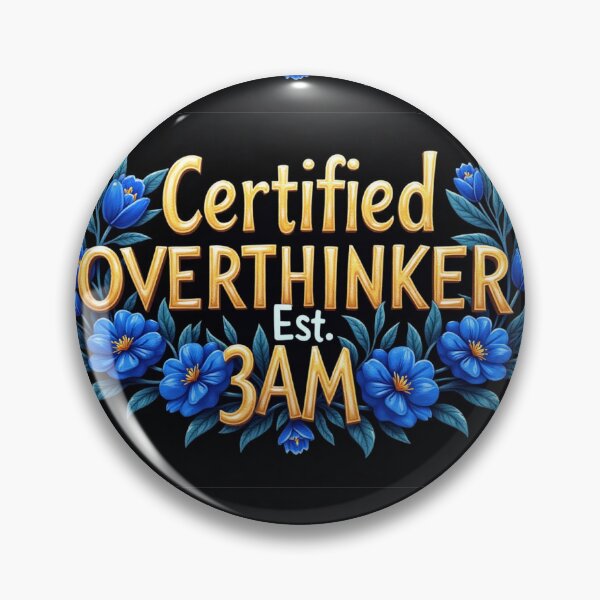 Item preview, Certified OVERTHINKER – Midnight Bloom Edition designed and sold by nhk999.