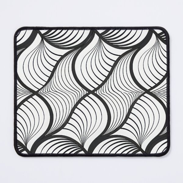 Item preview, Wave Line Pattern – Black and White Minimal Geometric Design designed and sold by NoctaHike.