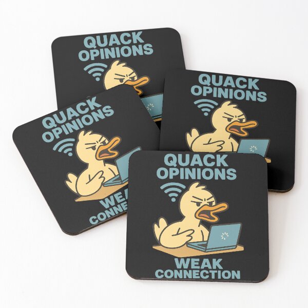 Item preview, Quack Opinions Weak Connection Funny Duck Internet Design designed and sold by TeeTimeTreasure.