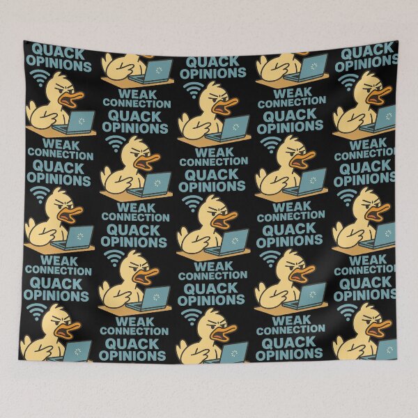 Item preview, Quack Opinions Weak Connection Funny Duck Internet Design designed and sold by TeeTimeTreasure.
