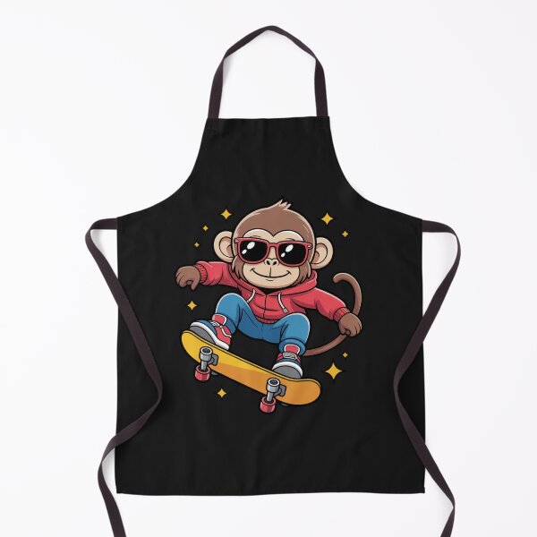 Item preview, Monkey Skate Tricks Cool Kawaii Chibi Skateboard Art designed and sold by ColorSplash123.