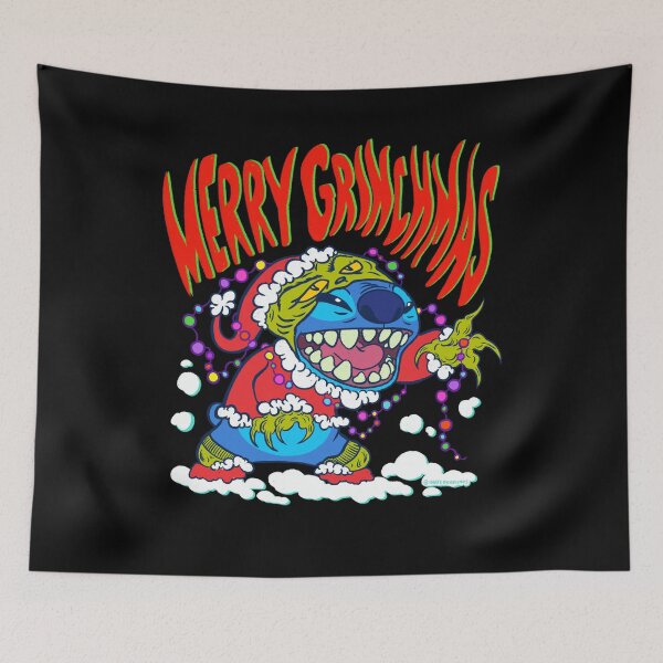 Artikelvorschau, Fröhliche Grinchmas Stitch entworfen und verkauft von IHateDumplings.