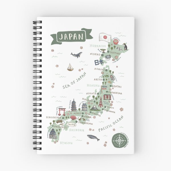 Item preview, Map of Japan - Green designed and sold by Those Pencil Shavings.