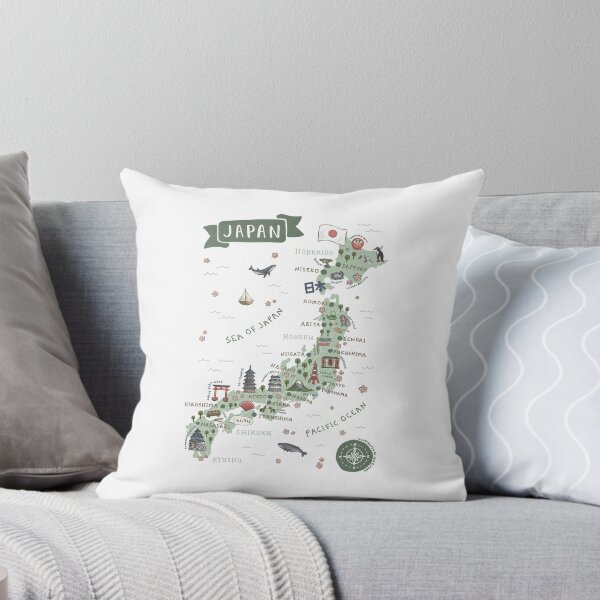 Item preview, Map of Japan - Green designed and sold by Those Pencil Shavings.
