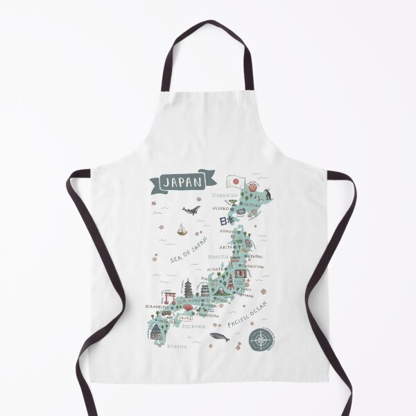 Item preview, Map of Japan - Teal designed and sold by Those Pencil Shavings.