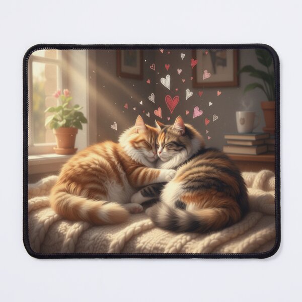 Item preview, Cozy Morning Cuddles Cat Love designed and sold by PrintBreeze.