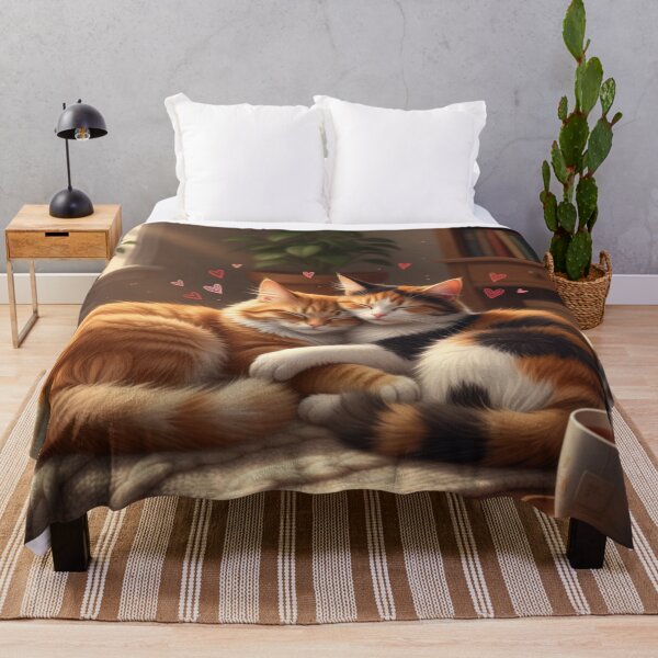 Item preview, Cozy Morning Cuddles Cat Love designed and sold by PrintBreeze.
