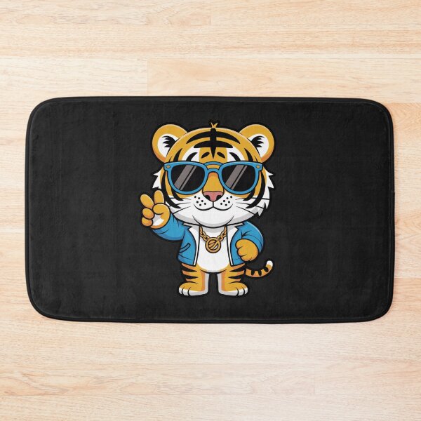 Item preview, Tiger Sunglasses Swagger Cool Kawaii Chibi Style Art designed and sold by ColorSplash123.