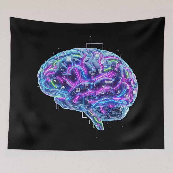 Item preview, NeuroSpicy - Neurodivergent Brain Circuits (IV) designed and sold by nature. electrified..