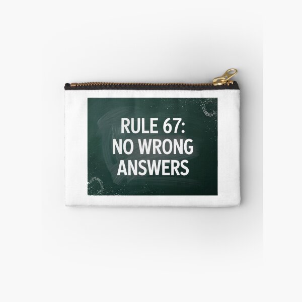 Item preview, Rule 67: No Wrong Answers Funny English Teacher Shirt designed and sold by WSPrintCrafter.